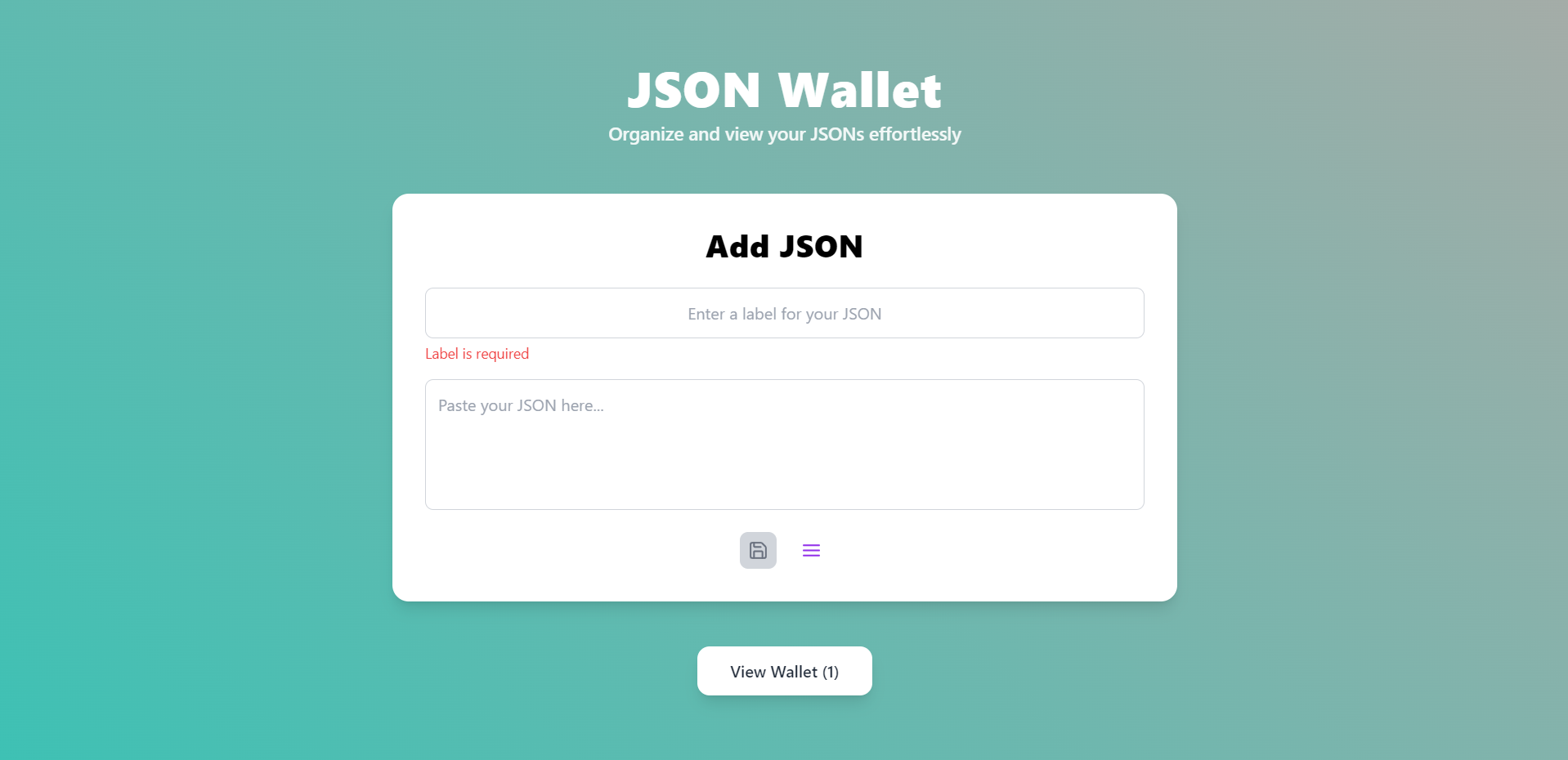 JSON Wallet